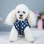 Manteau Matelassé Chien Polka Dot — Veste Velours Chaud Hiver Premium 4