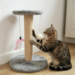 Vertical Cat Scratching Post Cat Climbing Structure Small Cat Tree Tower for Kittens with Hanging Balls and Toys Pet Furniture 3