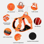 Harnais Anti-Traction Chien Réfléchissant Nylon Réglable Confort 3