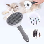 Brosse Démêloir Auto-Nettoyant Chien Chat — Toilettage Poils Longs Courts 6