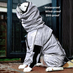 Combinaison Imperméable Chien Réfléchissante — Vêtement Pluie Soleil Toutes Tailles 3