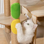 Cat Corner Brush Silicone Wall Corner Adjustable Scratching Rubbing Brush kitten Grooming Self Cleaning for Dogs Kittens Puppies 2
