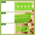 Cat Corner Brush Silicone Wall Corner Adjustable Scratching Rubbing Brush kitten Grooming Self Cleaning for Dogs Kittens Puppies 5