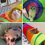 Tunnel de Jeu Pliable pour Chat — Anti-Anxiété Exercice Interactif 5