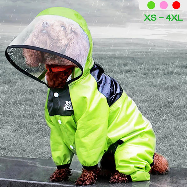 Imperméable Chien Combinaison Waterproof — Veste Pluie Style The Dog Face