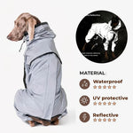 Combinaison Imperméable Chien Réfléchissante — Vêtement Pluie Soleil Toutes Tailles 2