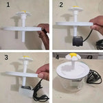 Fontaine Eau Chat Automatique Filtrée USB 1200ml — Silencieuse Recyclage Continu 4