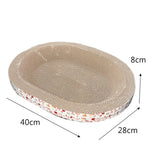 Griffoir Chat Carton Ondulé Oval — Protection Meubles Nid Résistant 9