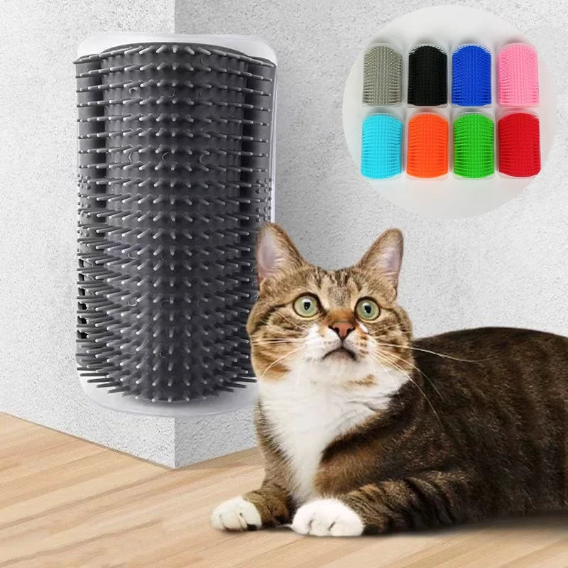 Brosse Massage Murale Chat Auto-Nettoyante — Toilettage Coin Mural