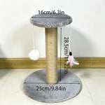 Vertical Cat Scratching Post Cat Climbing Structure Small Cat Tree Tower for Kittens with Hanging Balls and Toys Pet Furniture 6