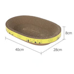 Griffoir Chat Carton Ondulé Oval — Protection Meubles Nid Résistant 7