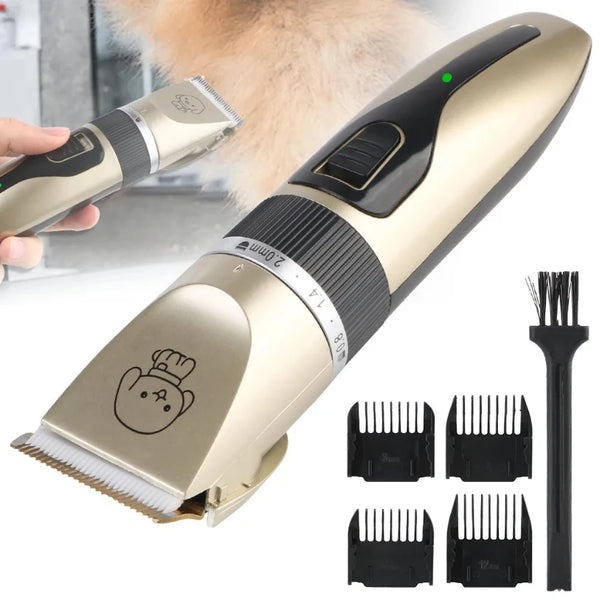 Tondeuse Électrique Silencieuse Chien Chat Lapin — Kit Toilettage Complet