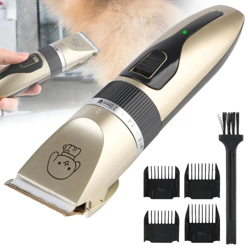 Tondeuse Électrique Silencieuse Chien Chat Lapin — Kit Toilettage Complet