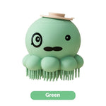 Brosse Douche Silicone Massage Chat Chien — Peigne Bain Toilettage Doux 6