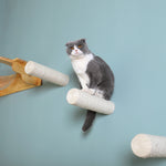 Griffoir Mural Bois Massif Sisal — Colonne Escalade Chat Fixation Murale 4