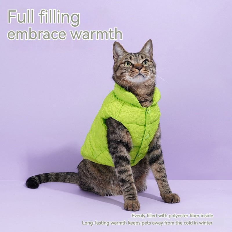 Gilet Hiver Chat Chien Universel — Vêtement Chaud Anti-Peluches Confort