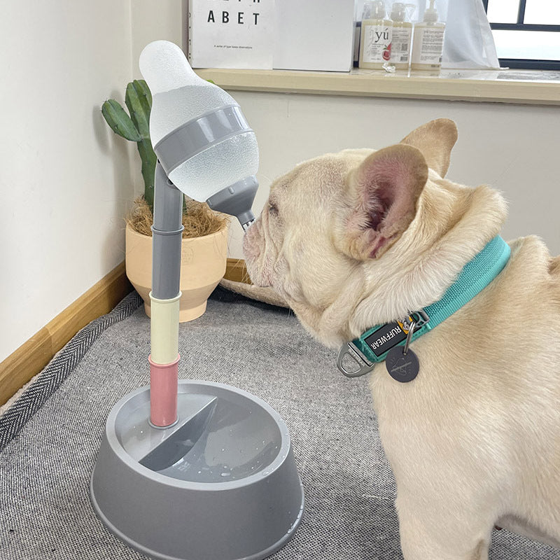 Distributeur Eau Automatique Chien Chat — Fontaine Réglable Hauteur Station