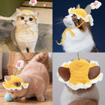 Chapeau Tricoté Chat Chien — Costume Drôle Halloween Noël Anniversaire Kawaii 4