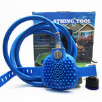 Brosse Bain Extérieur Chien — Accessoire Nettoyage Douche Massage Outdoor 3