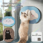 Griffoir Mural Autocollant Nuage Bleu — Scratch Board Cartoon Résistant Chat 6