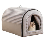 Maison Chat Fermée Isolée Hiver — Niche Chaude Confort Protection Froid 5
