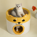 Arbre à Chat Cadre Escalade — Lit Seau Confortable Mat Intégré Premium 3