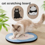 Griffoir Mural Autocollant Nuage Bleu — Scratch Board Cartoon Résistant Chat 1