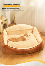 Niche Lit Chien Grande Race — Matelas Chaud Hiver Amovible Lavable Premium 9
