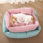 Nid Chat Semi-Fermé — Coussin Tapis Confort Douillet Toutes Saisons 5