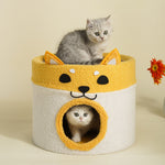 Arbre à Chat Cadre Escalade — Lit Seau Confortable Mat Intégré Premium 4